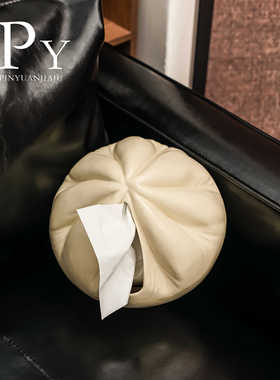 奶油风蒸蒸日上面包纸巾盒陶瓷家用客厅抽纸盒卫生间纸盒桌面收纳