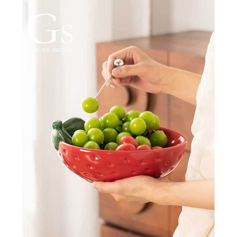 特别好看多巴胺水果盘高端精致高颜值现代简约干货收纳新家乔迁