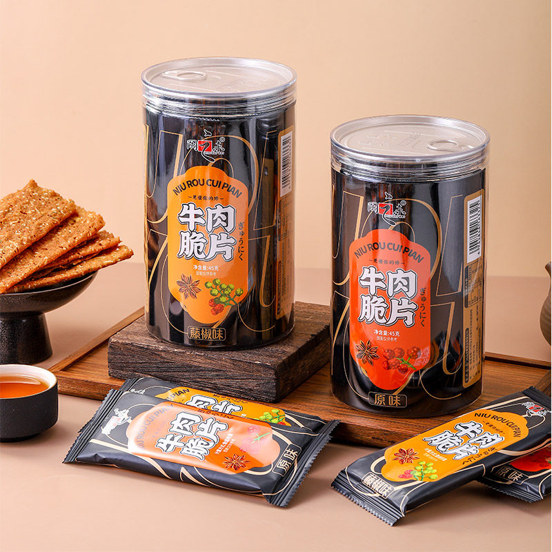 闽之未牛肉脆片260g果仁原味藤椒肉纸脆片纸肉脯纸片脆肉厦门特产
