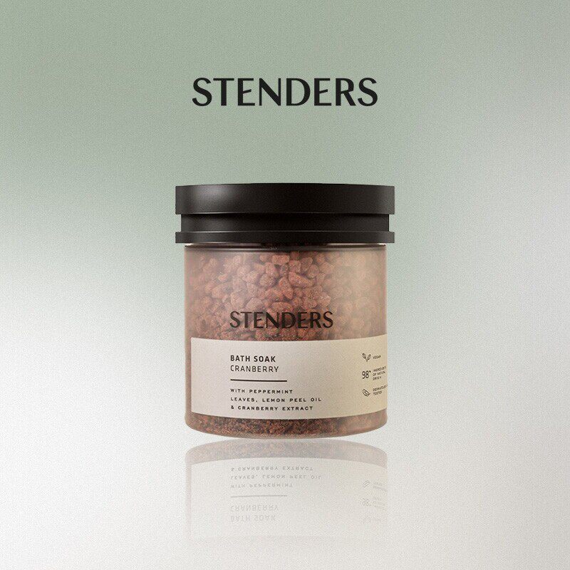 stenders施丹兰蔓越莓浴盐650g海盐泡澡盐女去角质滋润