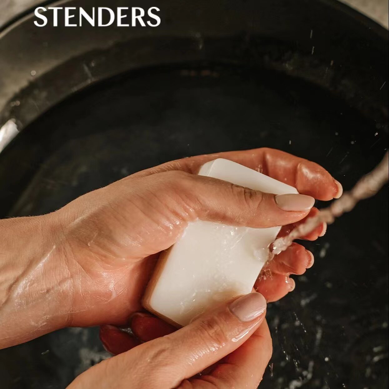 STENDERS施丹兰玫瑰奶油皂 100g 手工精油皂 沐浴皂洁面身体可用