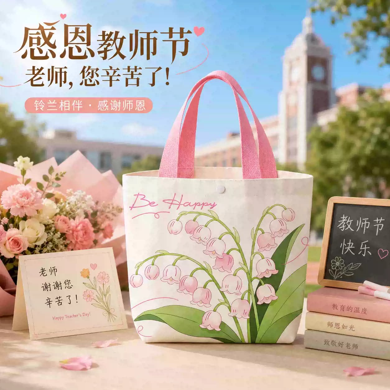 教师节礼物送老师实用帆布袋礼袋图片