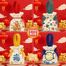 2026马年新年礼盒帆布袋春节过年布置装 袋 饰礼品袋糖果零食包装