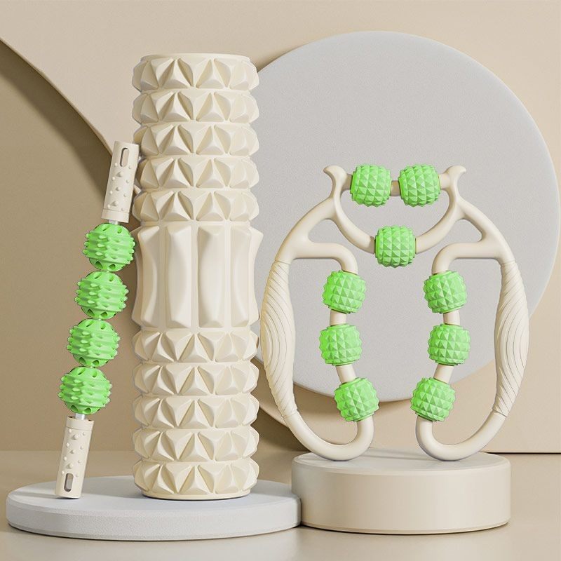 专用按摩腿神器泡沫轴环形夹45CM瑜伽柱背部滚轮健身运动器材套装,运动/瑜伽/健身/球迷用品,泡沫轴,淘宝优惠券,粉丝福利购,淘宝优惠卷