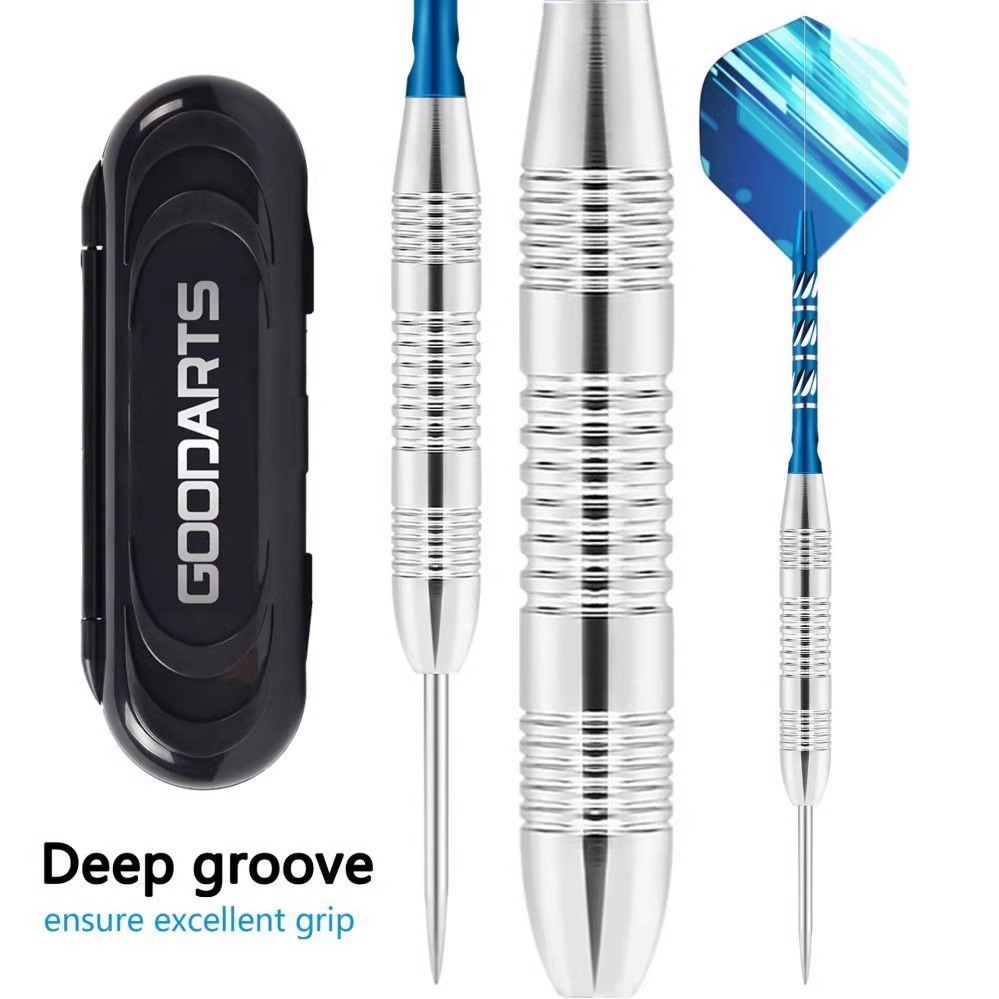 飞镖针蓝色镖尾飞镖盒子玩具23克