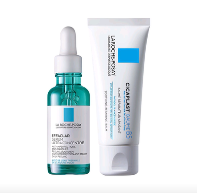 理肤泉 三酸精华30ml+B5面霜40ml舒缓泛红净痘保湿调理屏障