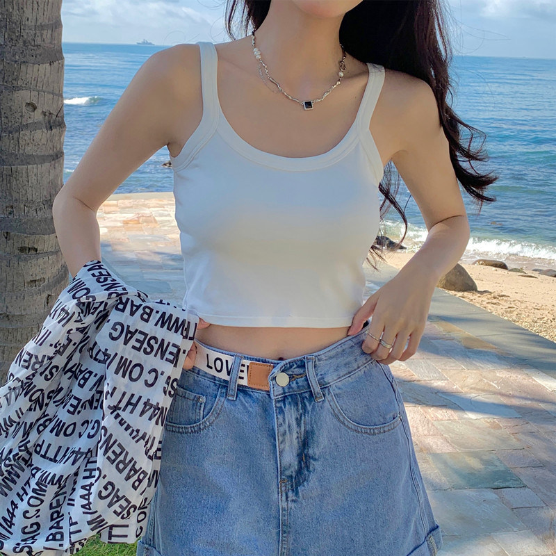 吊带背心女纯色美背女内搭外穿简约休闲一体固定杯运动打底内衣,女士内衣/男士内衣/家居服,少女文胸,淘宝优惠券,粉丝福利购,淘宝优惠卷