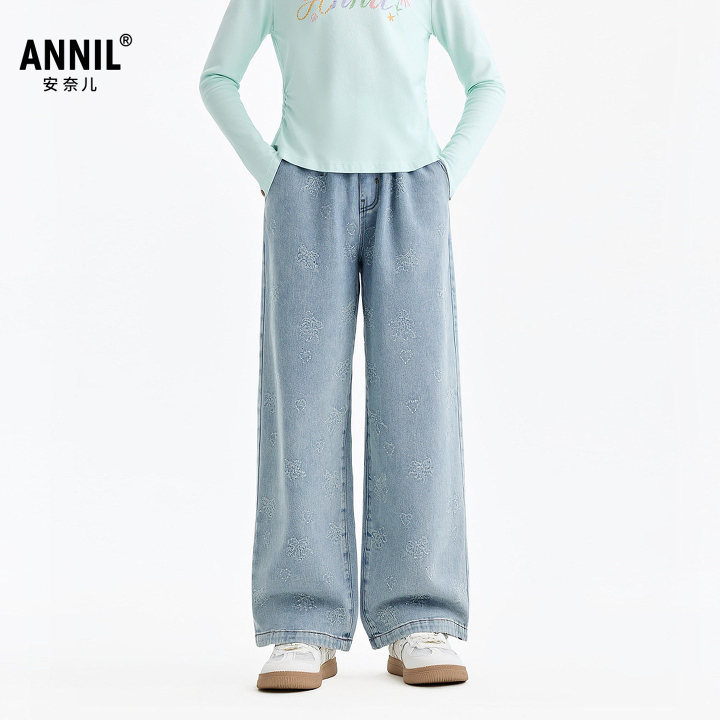 安奈儿童装女童全腰牛仔单裤2026春新款,童装/婴儿装/亲子装,儿童牛仔裤,淘宝优惠券,粉丝福利购,淘宝优惠卷