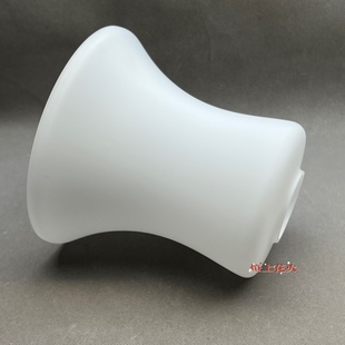 双开口平口灯罩灯饰配件奶白磨砂玻璃球形上下口灯罩台灯吊灯灯罩