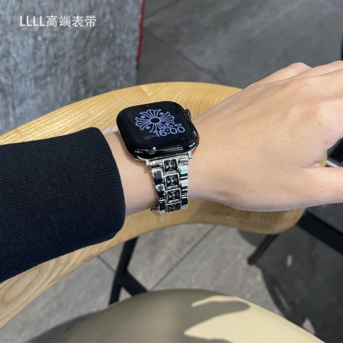 适用iWatch11复古十字架表带
