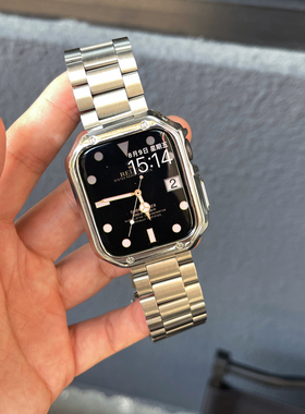 山度士金属表带适用iwatchS9不锈钢表带苹果手表applewatch10表带