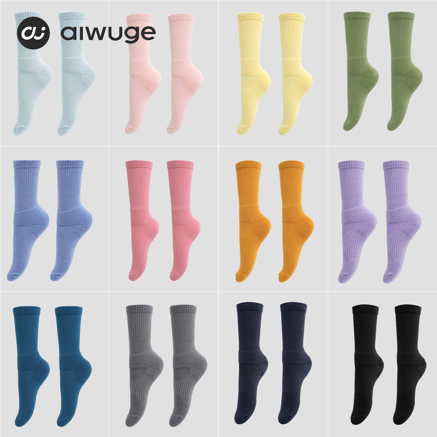 艾舞戈新款防滑现代舞袜子