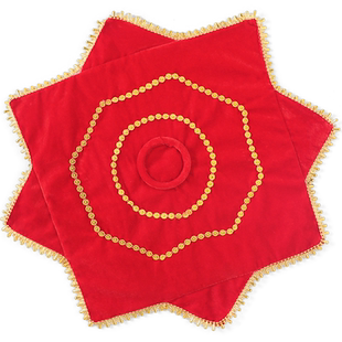 舞蹈手绢花一对儿童专业考级成人二人转秧歌舞红手帕广场舞八角巾