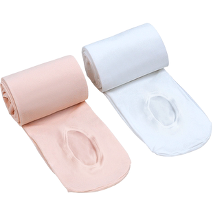 成人舞蹈袜子女白色专业连裤袜夏带洞芭蕾舞大袜挖洞袜丝袜打底裤