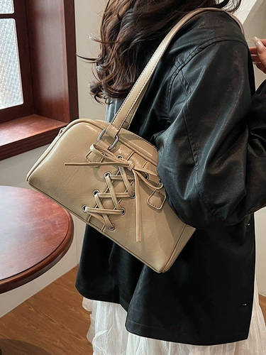 Вместительная и большая сумка подмышку, сумка через плечо, демисезонная небольшая дизайнерская ретро сумка на одно плечо, подушка