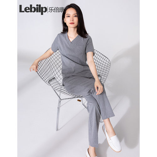 乐倍康高端医院工作服男女短袖款