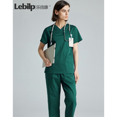 乐倍康弹力棉手术衣男女手术室洗手衣短袖 刷手服医生护士工作服