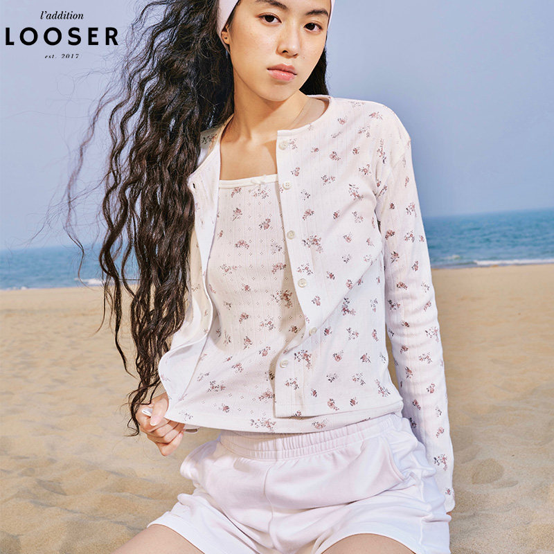 iamLOOSER 夏季系列 法式浪漫可爱少女居家小碎花吊带开衫套装,女装/女士精品,短外套,淘宝优惠券,粉丝福利购,淘宝优惠卷