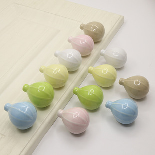 彩色热气球黄铜柜门拉手瓶盖子提手柄儿童卡通抽屉橱柜衣柜门把手