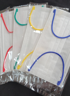 抖音同款网红撞色彩色耳带一次性口罩时尚少女夏季彩虹成人个性潮