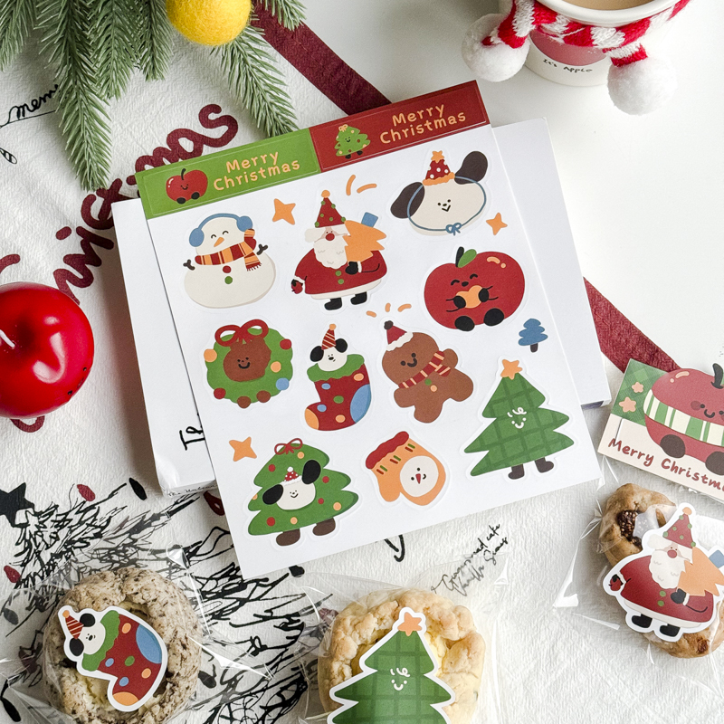 2025新款圣诞节涂鸦贴纸