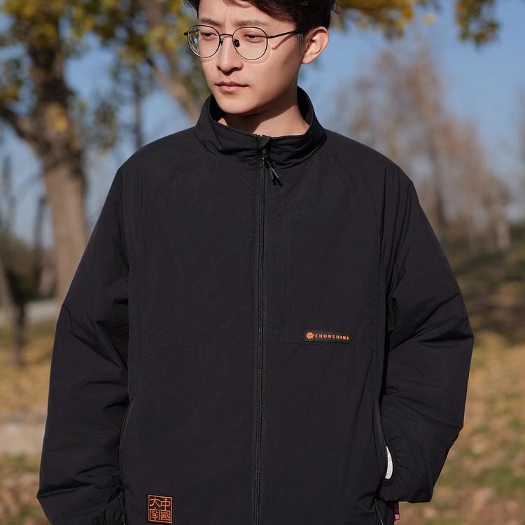 中書門下立领冬季超轻夹克棉服图片