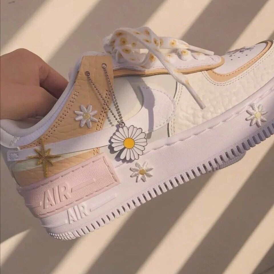 new pattern Air force one AF1 Maca Dragon Low Deconstruction Mosaic candy Daisy Cream-colored leisure time skate shoesin the Women's Shoes, Low shoes  category - from Buy2taobao.com to provide professional Taobao agent buy service