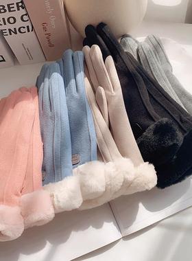 冬套季毛ST-01437绒手套女加绒暖加厚保可触屏防寒户外骑行防风秋