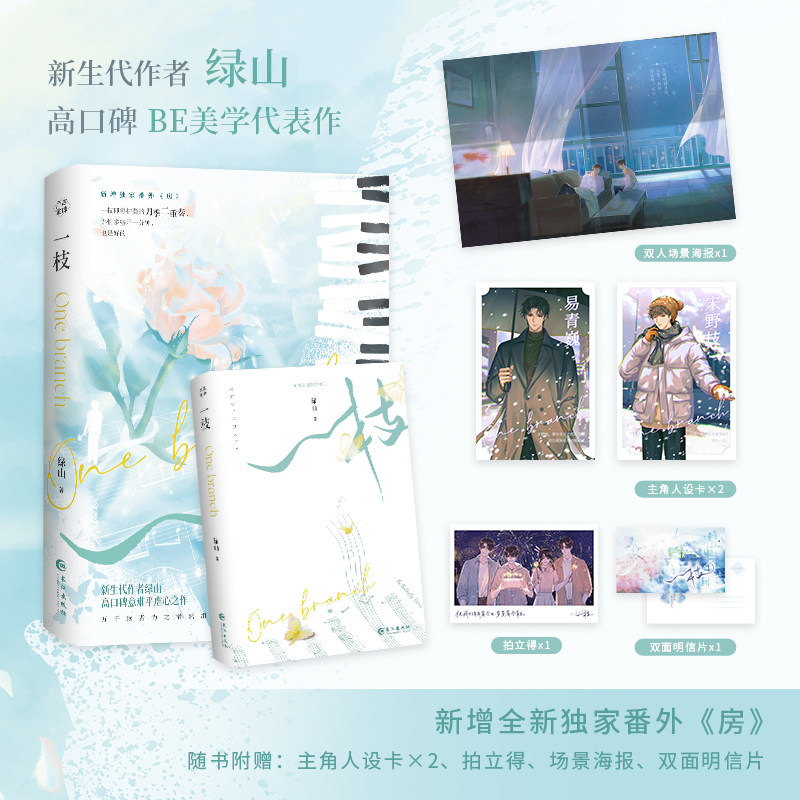 一枝绿山BE美学代表作8P彩插青春纯爱畅销小说书籍入戏遇蛇灰塔_虎窝淘