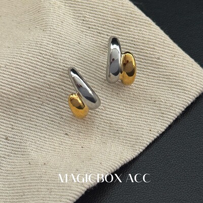 MAGICBOXACC双色个性耳钉
