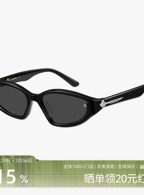木九十板材偏光太阳镜时尚窄框潮流百搭猫眼窄框墨镜潮MJ12SM1607