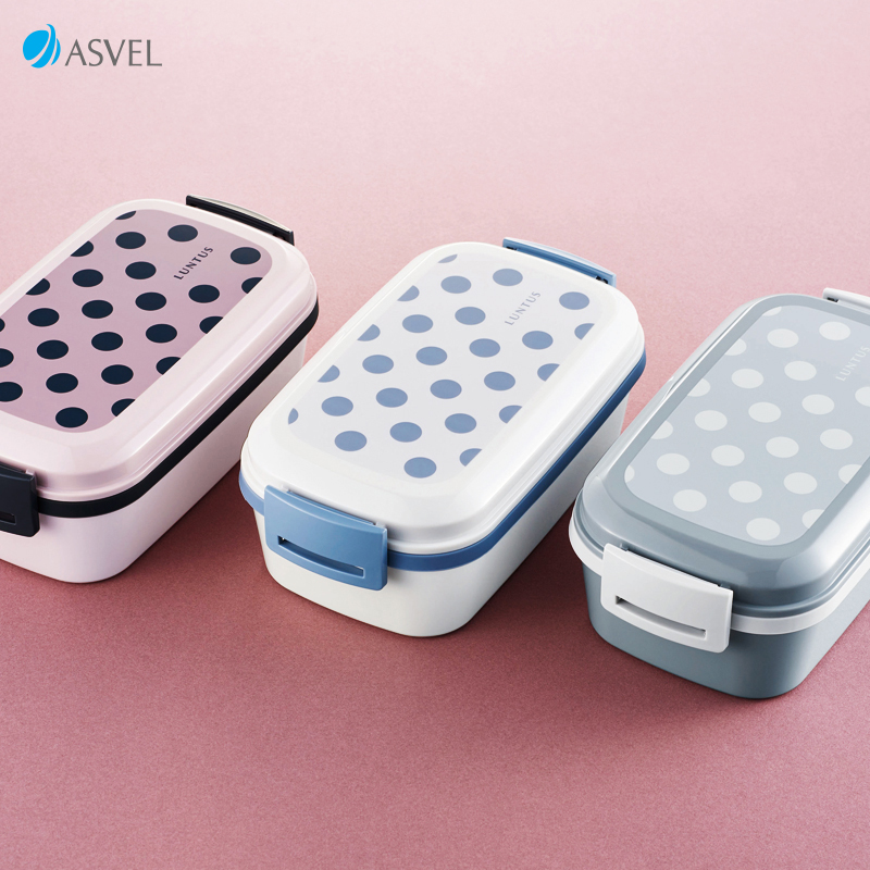 日式塑料饭盒asvel不漏汤