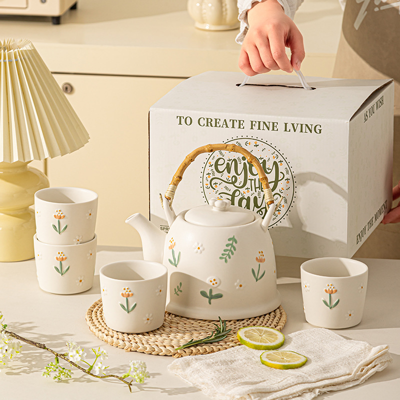 陶瓷水具套装家用水壶茶具礼盒装