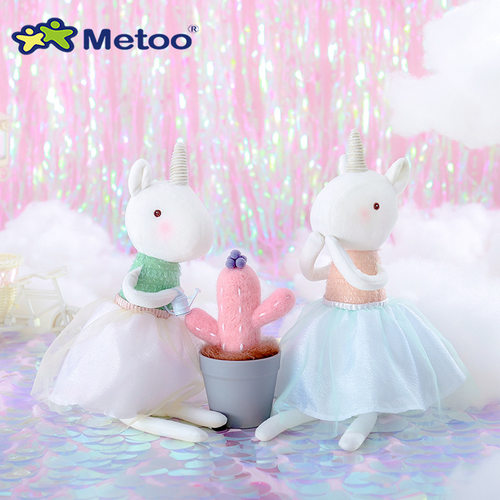 metoo独角兽娃娃玩偶女孩女生