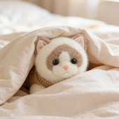 抱抱宝贝暖暖猫毛绒玩具仿真猫咪公仔睡觉抱枕玩偶布娃娃女孩