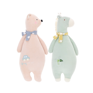 metoo魔法动物睡觉抱枕娃娃女生熊玩偶公仔可爱床上女孩毛绒玩具