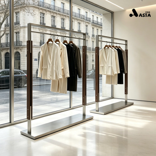 服装店展示架落地式挂衣架男女服装店专用龙门架服装店展示架