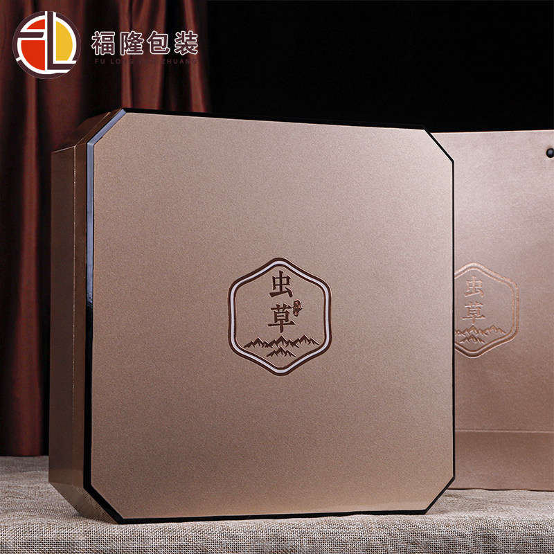 虫草包装盒高档钢琴烤木漆礼品盒