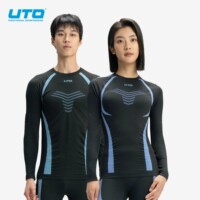 UTO炭芯户外运动速干衣套装男士保暖速干内衣女秋冬跑步徒步打底