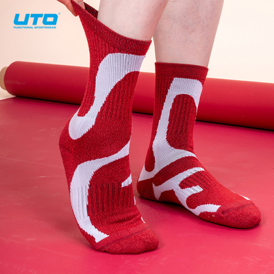 UTO羊毛运动中筒袜成人款