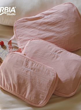 旅行收纳袋双层行李衣物羽绒服整理袋分装便携行李箱可压缩收纳包