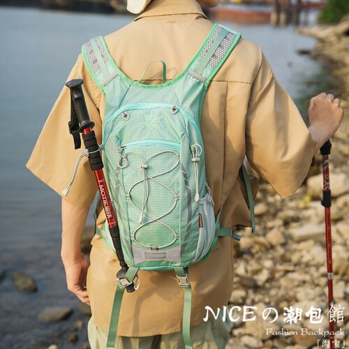 Nice新款户外旅行串色双肩包大容量高颜值小众轻便百搭男女书包