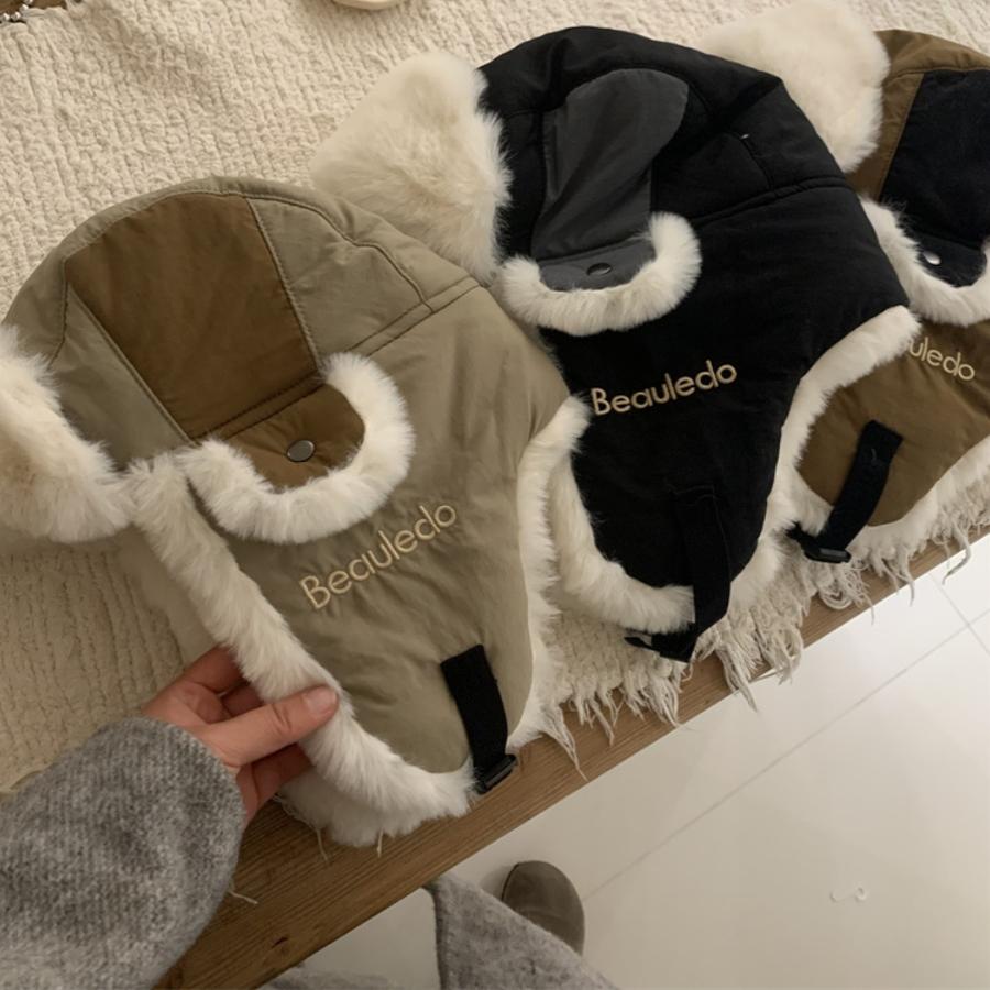 拼色雷锋帽子男女冬季保暖