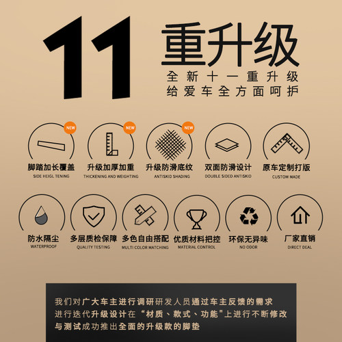 九号电动车e80C/e90/e100/e125脚垫改装配件脚踏垫九号e200p脚垫