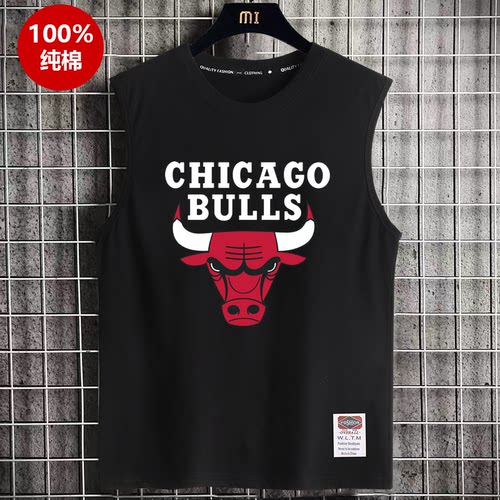 纯棉透气宽松版夏季无袖T恤