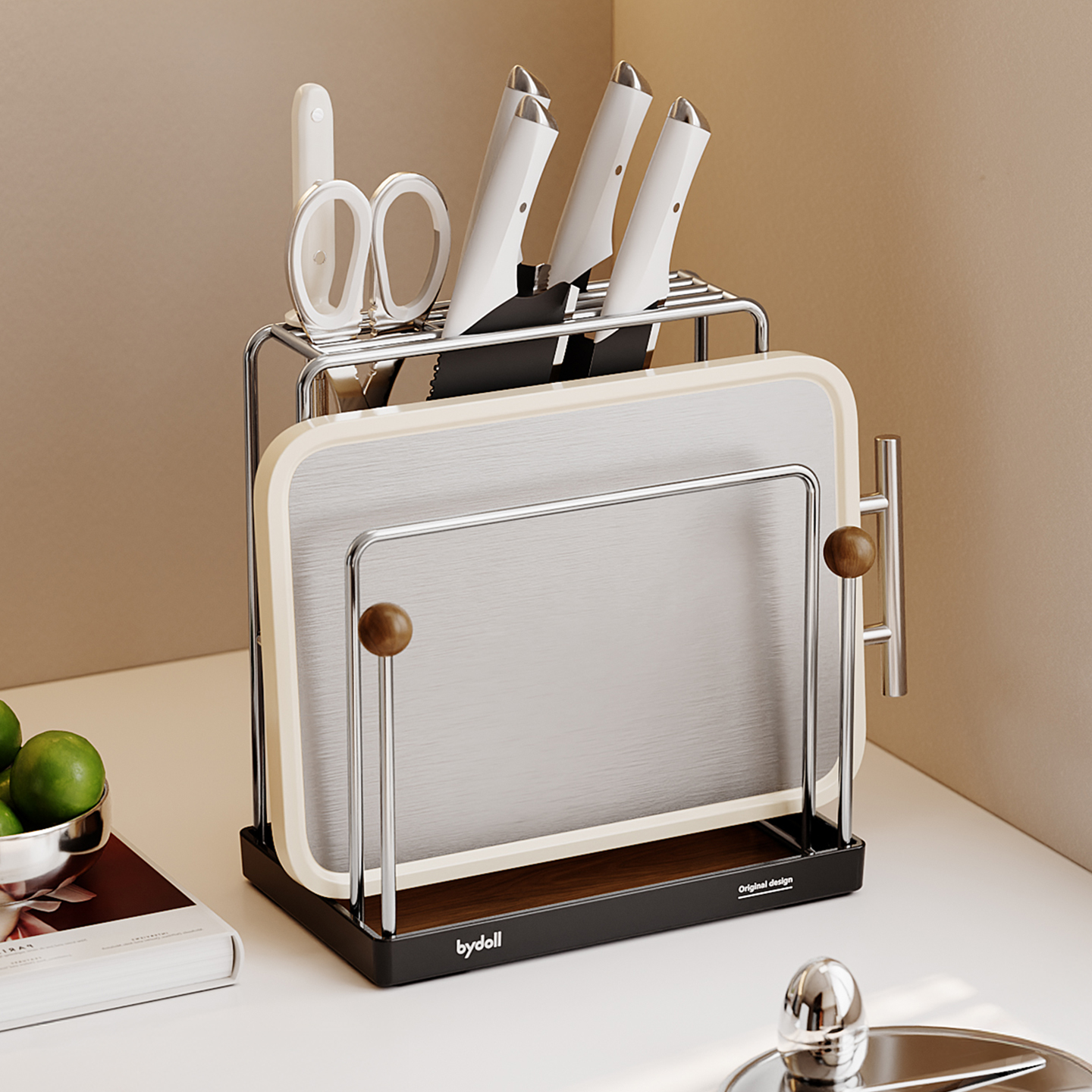 新款中古风厨房菜刀置物架