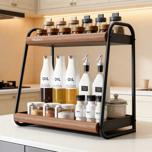 高颜值英伦风调料品收纳