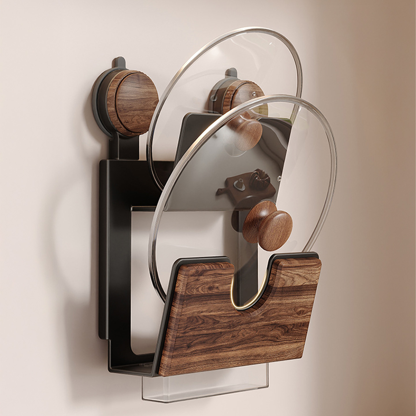 热卖厨房多功能胡桃木收纳置物架