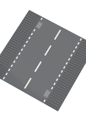 适用乐高小颗粒城市公路底板马路地板 44341 44342 44343 44336