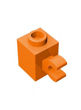 【50g】moc跨境60476小颗粒积木玩具配件兼容1x1单侧单纵向夹砖